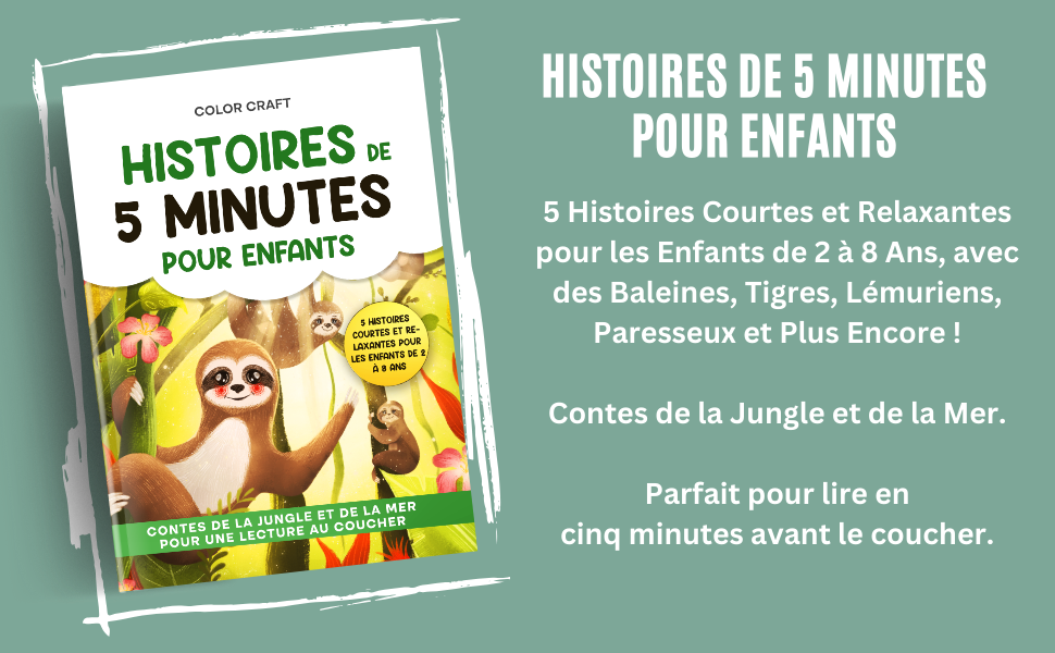 Histoires de 5 Minutes pour Enfants : Contes de la Jungle et de la Mer pour une Lecture au Coucher