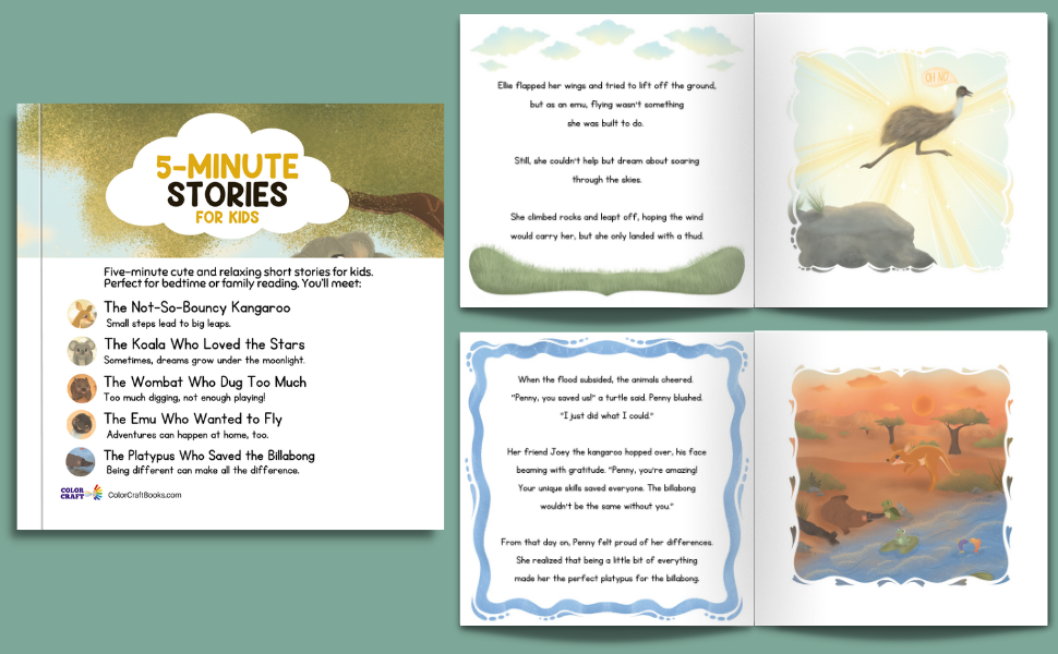 5-Minute Stories For Kids: Tales from the Australian Outback for Bedtime Reading (English)