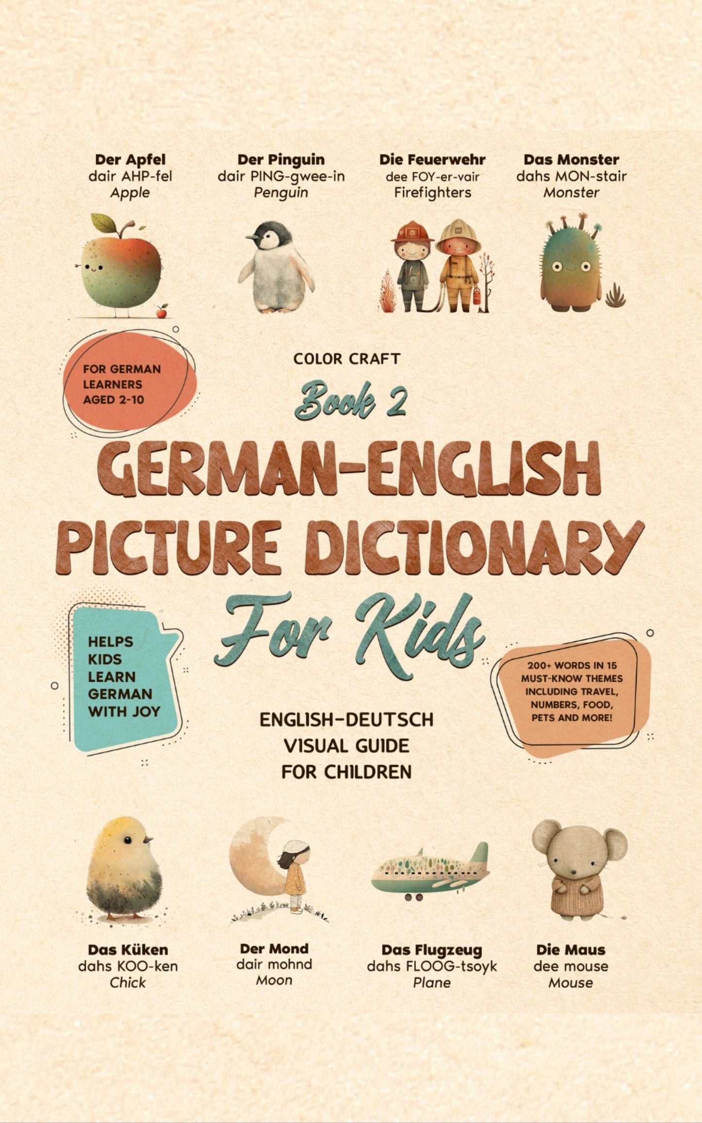 German Words Book 2 For Kids - Bilingual German-English Dictionary