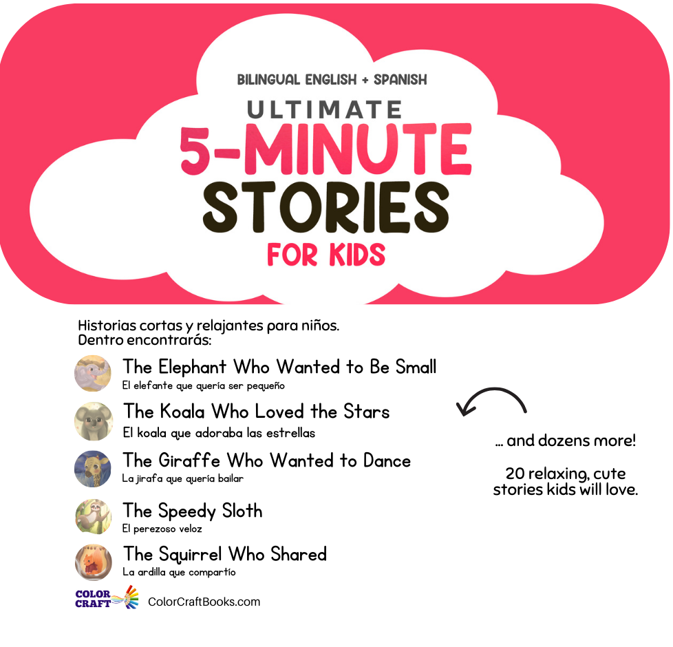 Bilingual Ultimate Stories For Kids: 4 books in 1 - Adventures for bedtime reading in English + Spanish | Cuentos en ingles y español: Relaxing Tales From The Sky, and more! | Historias de 5 minutos