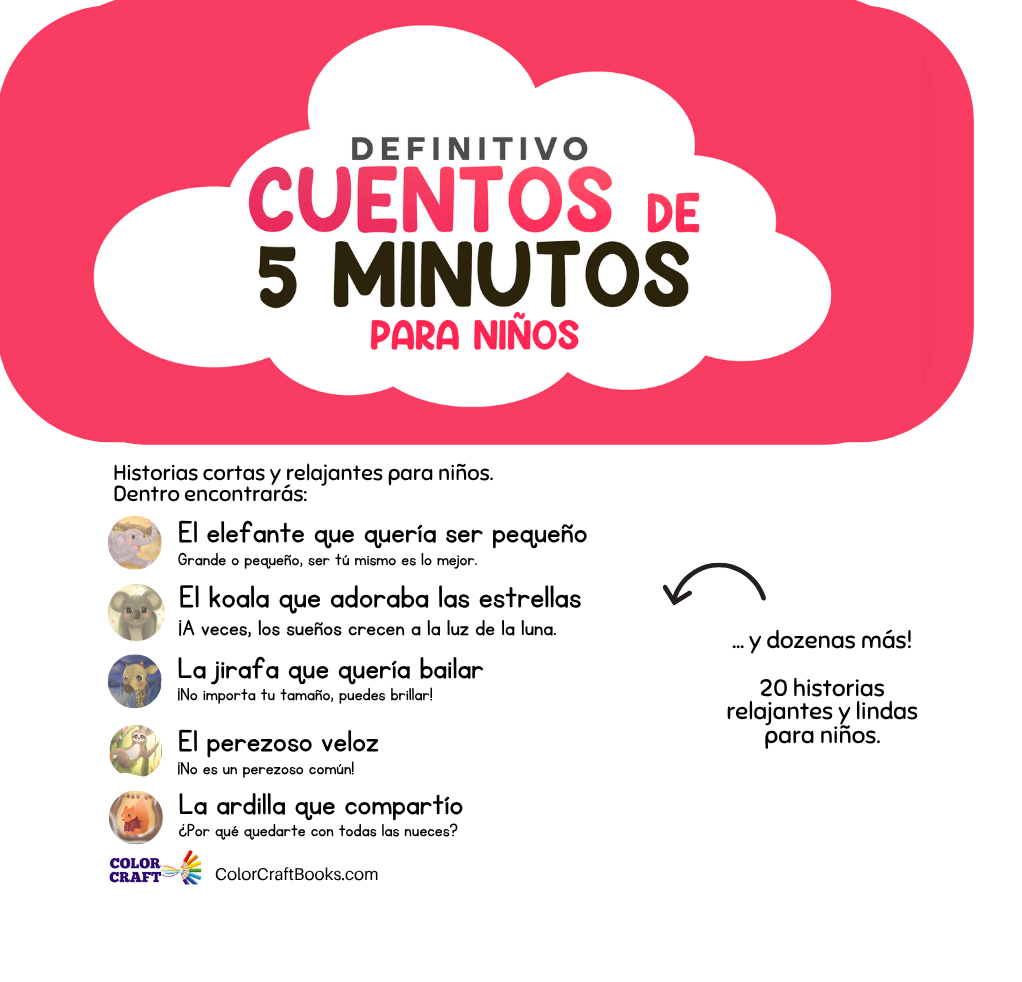 El libro definitivo de cuentos de 5 minutos para niños: 4 libros en 1: Historias cortas y relajantes del cielo, la jungla, el interior del país y mucho más!