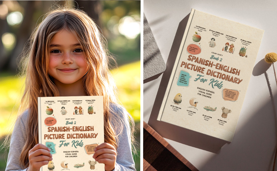 Spanish Words Book 2 For Kids - Bilingual Spanish-English Dictionary