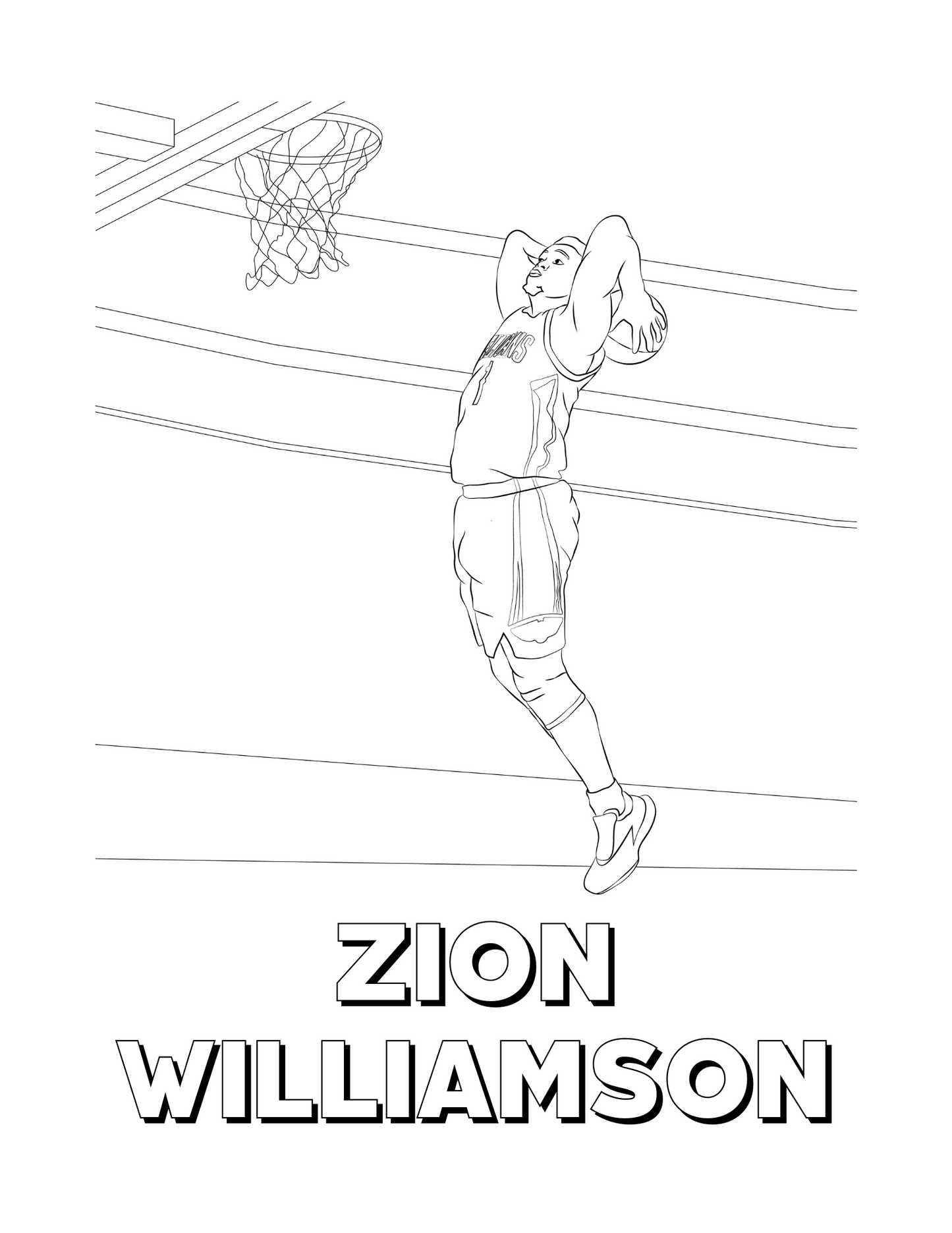 Rising Basketball Superstars Coloring Book