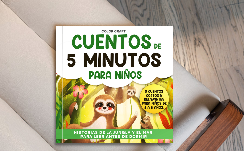 Cuentos de 5 minutos para niños: Historias de la jungla y el mar para leer antes de dormir