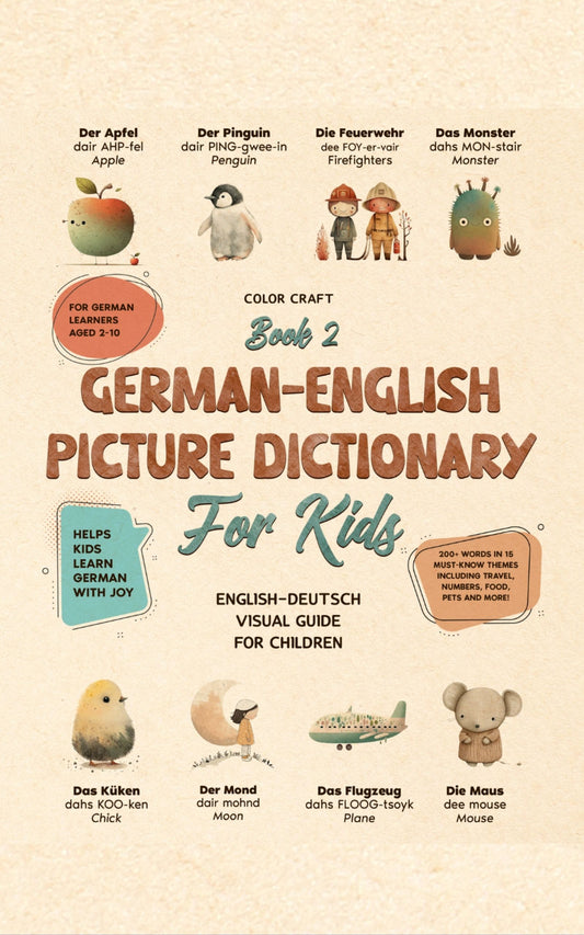 German Words Book 2 For Kids - Bilingual German-English Dictionary