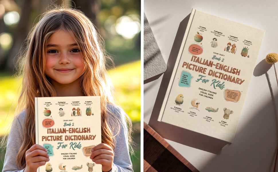 Italian Words Book 2 For Kids - Bilingual Italian-English Dictionary